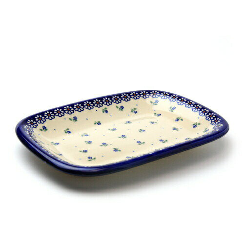 Rakuten - 長方形盛皿・小[V119-C022]【ポーリッシュポタリー[ポーランド食器・陶器]ケルセン】電子レンジ対応 プレゼント ギフト プレート