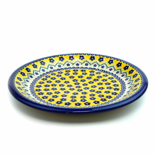 Rakuten - ディナープレートφ26cm[V134-U199]【ポーリッシュポタリー[ポーランド食器・陶器]】 洋食器 プレート 花柄 おしゃれ かわいい 電子レンジ対応 食洗機対応 大皿