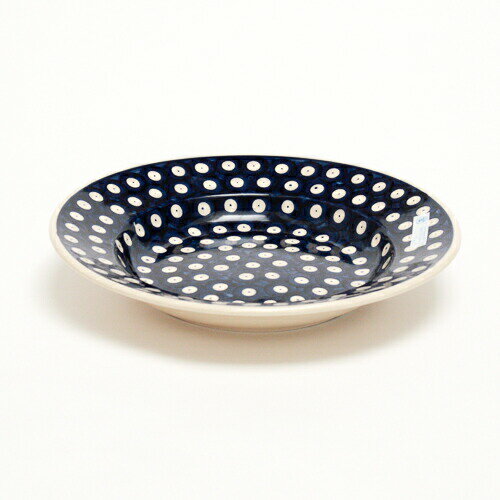 スープ・パスタ皿[W204-10K]【ポーリッシュポタリー[ポーランド食器・陶器]】花柄 食洗機対応 電子レンジ対応 パスタ皿 スープ皿 カレー皿 深皿 22cm カフェ