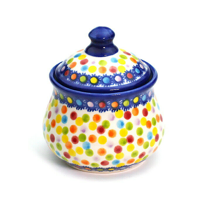Rakuten - シュガーポット[V014-C133]【ポーリッシュポタリー[ポーランド食器・陶器]ケルセン】プレゼント ギフト コンテナ 可愛い 誕生日