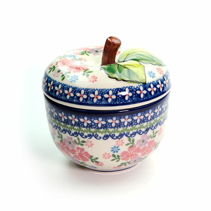りんごポット(K628-DU361)【ポーリッシュポタリー[ポーランド食器・陶器]】