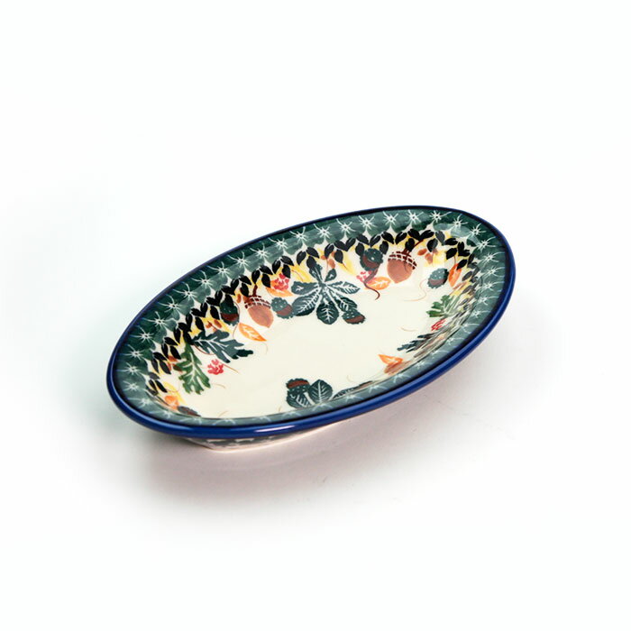 オーバルディッシュ(K724-DP109)【ポーリッシュポタリー[ポーランド食器・陶器]】 洋食器 プレート 花柄 おしゃれ かわいい 電子レンジ対応 食洗機対応