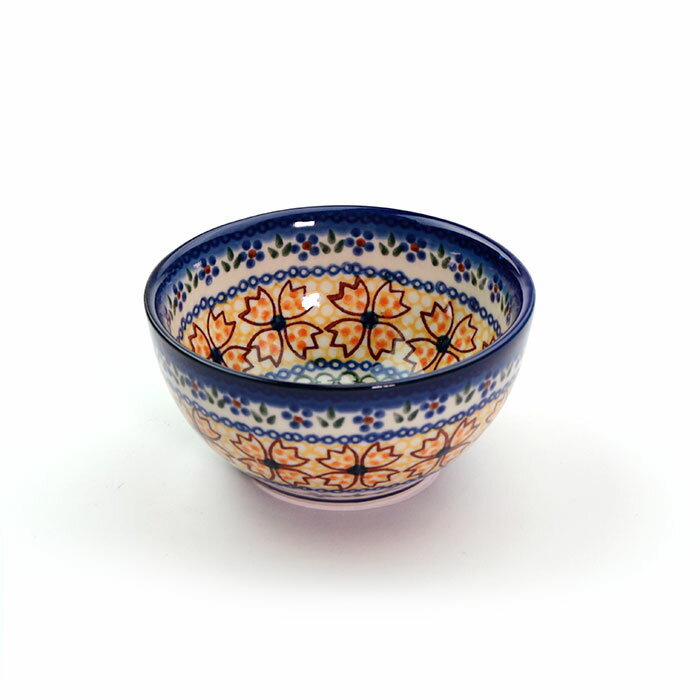 ボウルφ11cm(V208-U046)【ポーリッシュポタリー[ポーランド食器・陶器]】サラダボウル 煮物椀 花柄 プ..