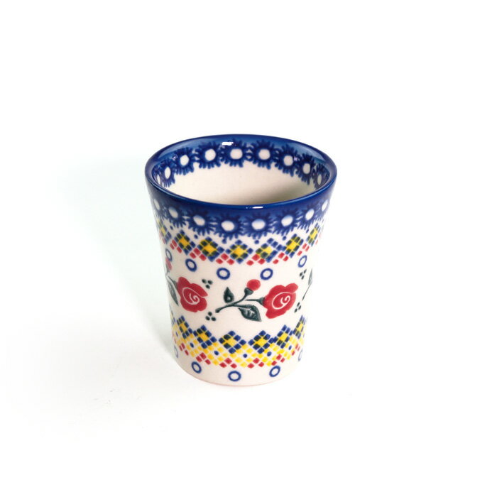 ワインカップ(V059-U504)【ポーリッシュポタリー[ポーランド食器・陶器]ケルセン】電子レンジ対応 プレゼント ギフト 贈り物 マグ 湯呑み