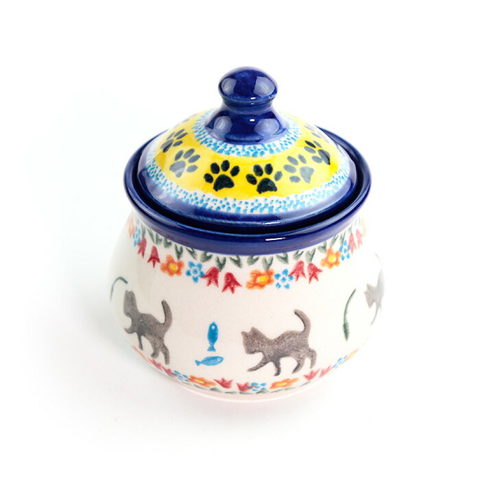Rakuten - シュガーポット(V014-U731)【ポーリッシュポタリー[ポーランド食器・陶器]ケルセン】食洗機対応 電子レンジ対応 プレゼント ギフト