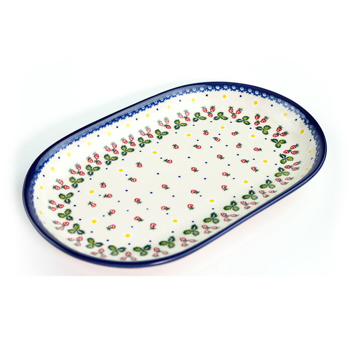 Rakuten - オーバル大皿(V116-B264)【ポーリッシュポタリー[ポーランド食器・陶器]ケルセン】食洗機対応 電子レンジ対応 プレゼント ギフト