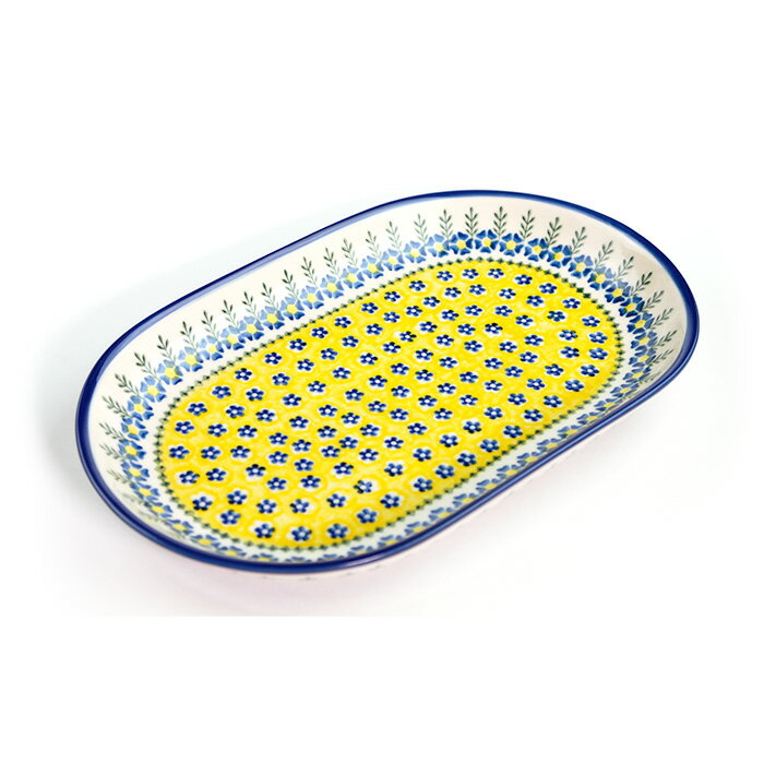 Rakuten - オーバル大皿(V116-U198)【ポーリッシュポタリー[ポーランド食器・陶器]ケルセン】食洗機対応 電子レンジ対応 プレゼント ギフト
