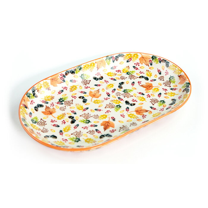 Rakuten - オーバル大皿(V116-U634)【ポーリッシュポタリー[ポーランド食器・陶器]ケルセン】食洗機対応 電子レンジ対応 プレゼント ギフト