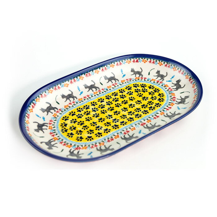 Rakuten - オーバル大皿(V116-U731)【ポーリッシュポタリー[ポーランド食器・陶器]ケルセン】食洗機対応 電子レンジ対応 プレゼント ギフト