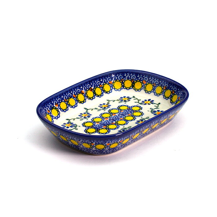 Rakuten - オリーブ皿[V172-U113]【ポーリッシュポタリー[ポーランド食器・陶器] ケルセン】電子レンジ対応 プレゼント ギフト 贈り物 プレート