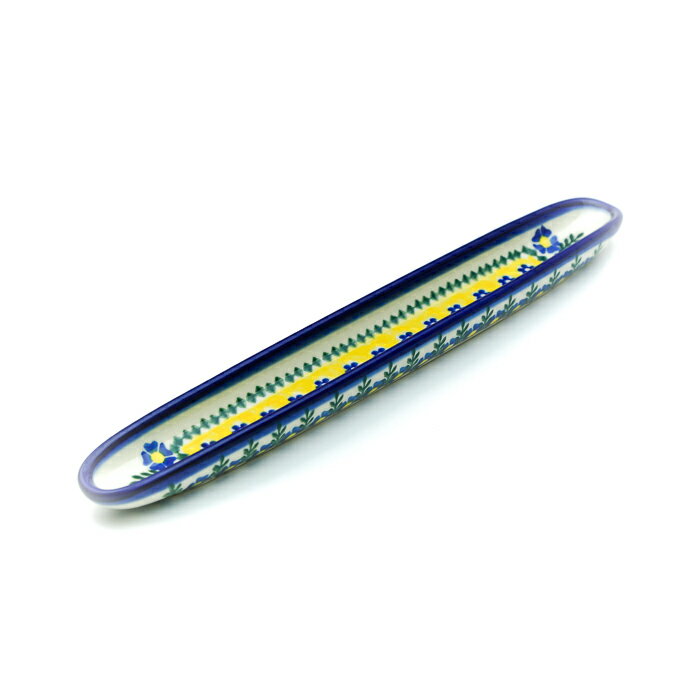 ロングオリーブディッシュ(V323-U198)【ポーリッシュポタリー[ポーランド食器・陶器]】プレート 花柄 おしゃれ かわいい 電子レンジ対応 食洗機対応