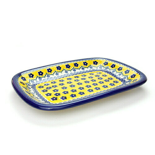 越南巴莊 - 長方形盛皿・小[V119-U199]【ポーリッシュポタリー[ポーランド食器・陶器]ケルセン】電子レンジ対応 プレゼント ギフト プレート