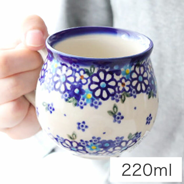 ポーリッシュマグ・小[V337-U453]【ポーリッシュポタリー[ポーランド食器・陶器]】