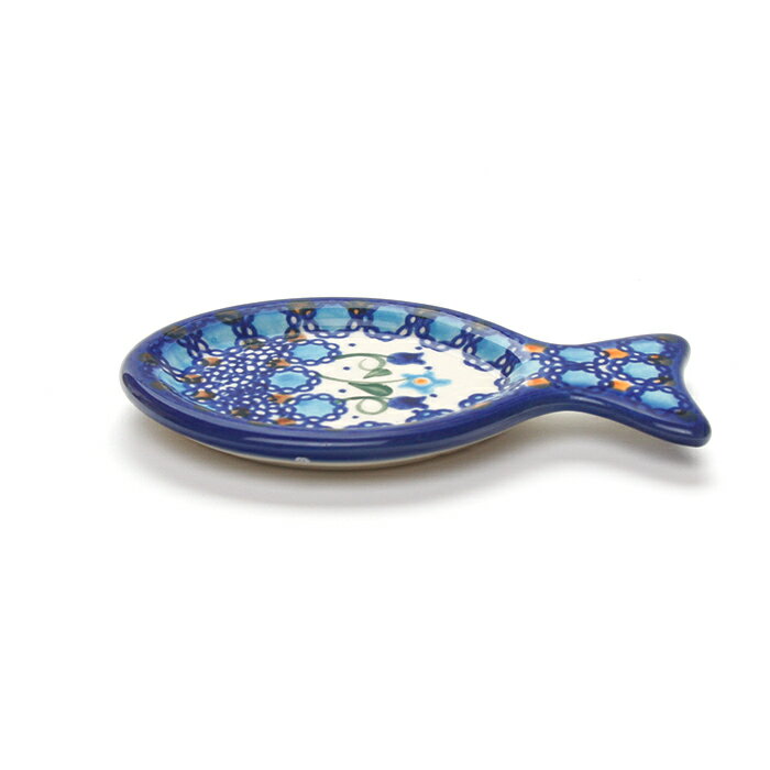 Rakuten - 小魚トレイ[V441-U006]【ポーリッシュポタリー[ポーランド食器・陶器]ケルセン】洋食器 プレート 小皿 花柄 おしゃれ かわいい 電子レンジ対応 食洗機対応