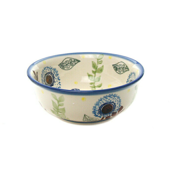 ボウルφ13cm[W302-L15]【ポーリッシュポタリー[ポーランド食器・陶器]】サラダボウル 煮物椀 花柄 プレ..