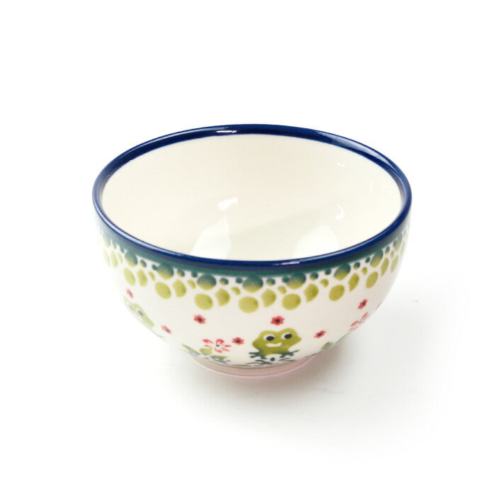ご飯茶碗(Z1836-1264A)【ポーリッシュポタリー[ポーランド食器・陶器]ケルセン】ハンドメイド かわいい おしゃれ 耐熱 食洗機対応 電子レンジ対応 オーブン対応 プレゼントに ギフトに 贈り物に 大きめ お茶碗 丈夫 ケルセン ザクワディ