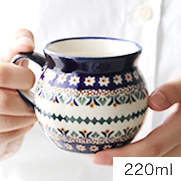 ポーリッシュマグ・小[Z912-ART104]【ポーリッシュポタリー[ポーランド食器・陶器]】電子レンジ対応 プ..