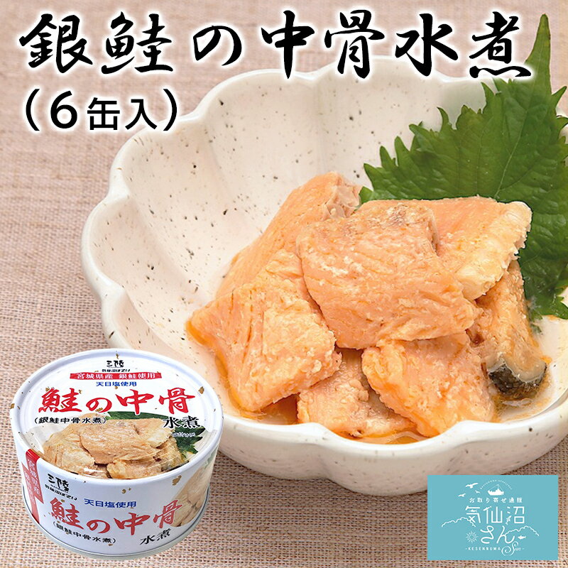 銀鮭 中骨水煮 送料無料 (170g×6缶入) ほてい 缶詰 宮...