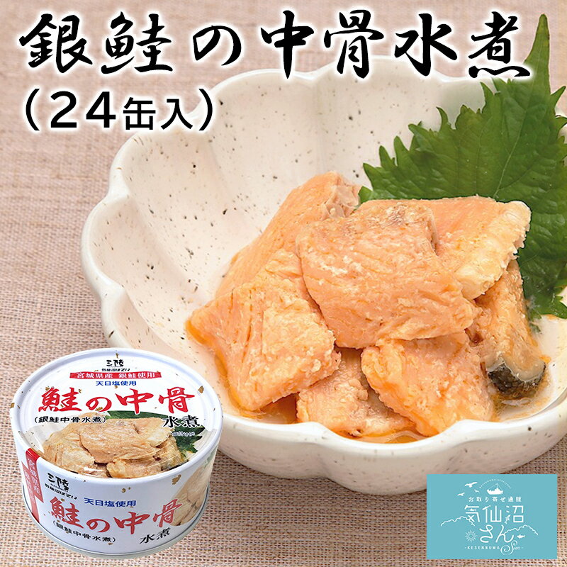 銀鮭 中骨水煮 送料無料 (170g×24缶入) ほてい 缶詰 宮...