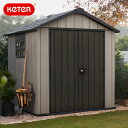 先行予約10月上旬入荷予定 Oakland 757 Outdoor Shed ケター オークランド757 屋外収納庫ケター 小屋 物置 収納庫 大型 ストッカー 園芸用品 ガーデニング タイヤラック 分別 置き場 おしゃれ 木調 代金引換不可 【大型宅配便Y】