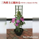 フラワーパネル トレリス 3連 プランター ベランダ 家庭菜園 つる性植物 アイアンフェンス スチールフェンス 菜園 園芸 支柱 ガーデニング ガーデニング用品...
