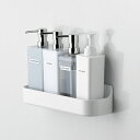 日本製 マグネット式 ボトルラック トレー ワイド 浴室収納 収納 バス用品 風呂 壁 マグネット収納 浮かす しまう 置く ボトル トレー ラック シャンプー リンス コンディショナー ボディーソープ マグネット どこでも 貼り付け 完成品