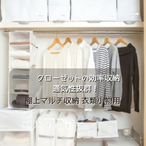 クローゼット 棚上 収納 衣類 小物用 通気性 抜群 衣類小物収納 衣類小物収納袋 棚上用 衣類小物 収納 袋 収納袋 収納ケース ケース 衣類小物 押入れ クローゼット 棚 棚上 整理整頓 保管