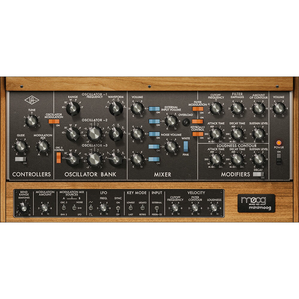 UNIVERSAL AUDIO Moog Minimoog 【ダウンロード版/メール納品】【Black Friday！最大85％OFF！～11/30】