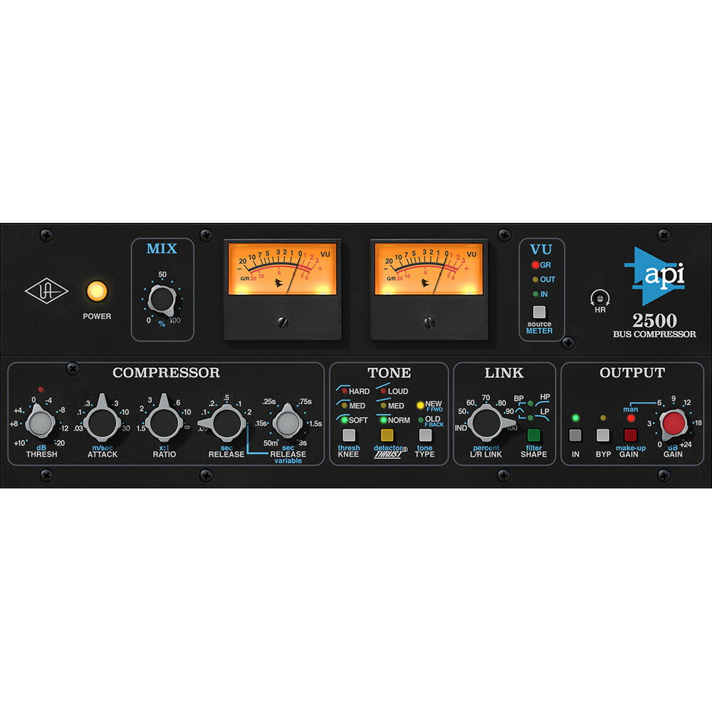 UNIVERSAL AUDIO API 2500 Bus Compressor 【ダウンロード版/メール納品】【Black Friday！最大85％OFF！～11/30】