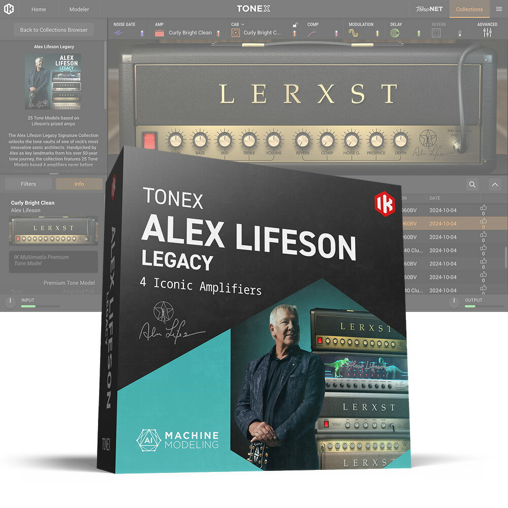 IK Multimedia TONEX Alex Lifeson Legacy 【ダウンロード版/メール納品】