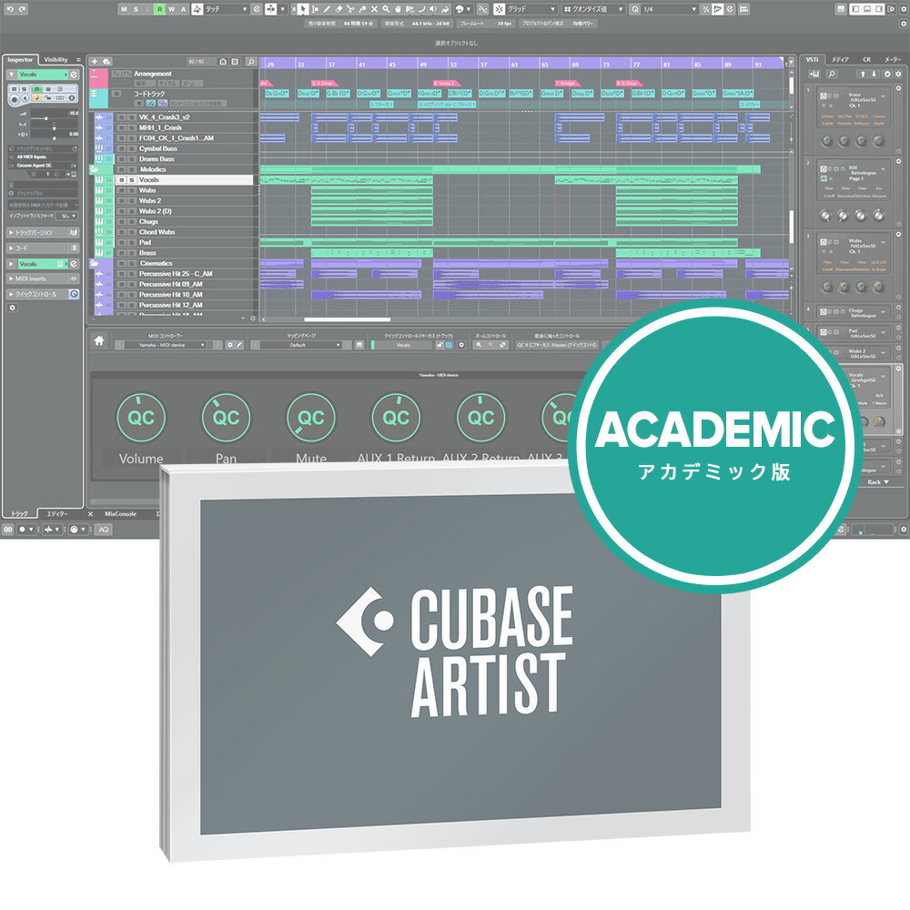 楽天MUSICLAND KEY 心斎橋店Steinberg Cubase Artist アカデミック版 スタインバーグ キューベース DAWソフト 【パッケージ版】