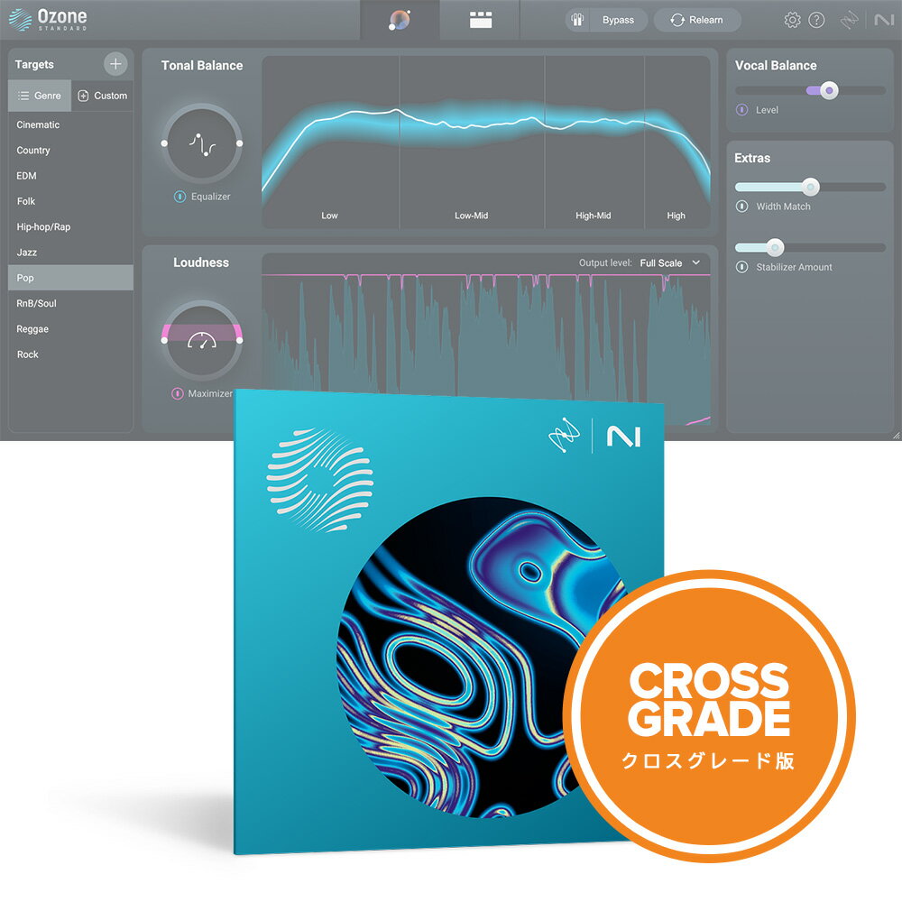 iZotope Ozone 11 Standard Crossgrade from any paid iZotope product 【ダウンロード版/クロスグレード版/メール納品】