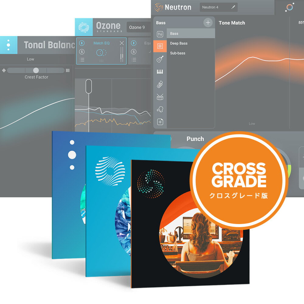 iZotope Mix & Master Bundle Standard Crossgrade from any paid iZo product 【ダウンロード版/メール納品】