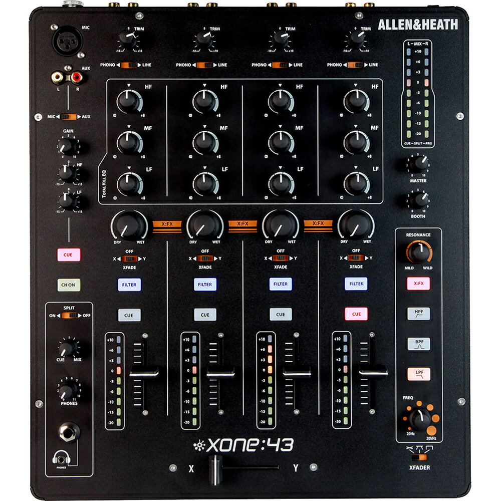 Allen＆Heath Xone:43 4＋1チャンネルDJミキサー