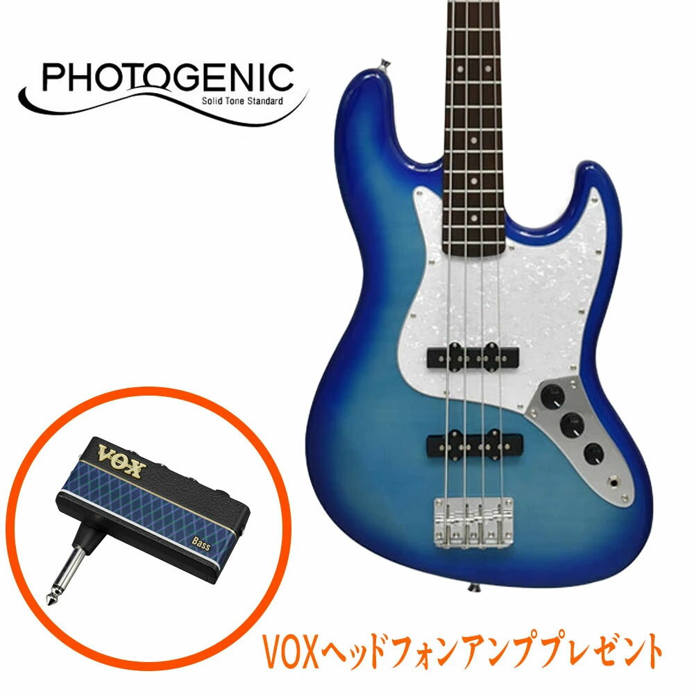Photogenic JB-240/SBL LTD 【お得なヘッドフォンアンプセット！】 エレキベース 初心者向け アンプ セット 【西日本限定カラーモデル】