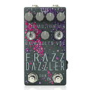 Dr.Scientist Frazz Dazzlerは、広いゲインレンジを3バンドイコライザーを搭載した、デュアルチャンネルのアグレッシブなファズペダルです。 Frazzはローゲインチャンネルでも高いゲインを実現する独自の回路トポロジーを持ち、ハイゲインチャンネルではノイズゲートを組み合わせたオーバーザトップサチュレーションを作ります。 どちらのチャンネルでも強力なSAGシステムによりヘッドルームを縮小、クリッピングを増加させてゲート、グリッチ、サブオクターブトーンまで、様々なサウンドを生み出します。 ギター、ベース、シンセサイザー等の様々な楽器で使用できます。 ■特徴 ・フットスイッチで切り替え可能なローゲイン、ハイゲインチャンネル ・独自設計回路 ・アクティブ3バンドEQ ・電圧不足サウンドをコントロール ・高品質アナログシグナルパス ・プレミアムコンポーネンツ ・ソフトタッチリレースイッチングによるトゥルーバイパス ・ウェット/ドライミックスコントロール ・エクスプレッションペダルコントロール ・エフェクトON時にはインプット・アウトプットをバッファリング ・トップマウントオーディオ・電源ジャック ■コントロール ・BASS：低域を調整します。 ・MID：中域を調整します。 ・TREB：高域を調整します。 ・MIX：ウェットシグナルとドライシグナルのバランスを調整します。 ・GAIN：歪みの強さを調整します。 ・VOLTS：電圧を調整します。低くするとヘッドルームを低くし、グリッチやサブオクターブトーンサウンドが発生することもあります。内部トリムポットで下限スレッショルドを微調整できます。 ・VOL：ウェットシグナルの音量を調整します。 ・GAINフットスイッチ：ローゲインチャンネルとハイゲインチャンネルを切り替えます。 ・ON：エフェクトON/OFFを切り替えます。 ■エクスプレッションペダル Frazz DazzlerにはTRSケーブルを使用するエクスプレッションペダル端子があります。エクスプレッションペダルは10kΩ〜100kΩに対応しています。エクスプレッションペダルはMIXノブを操作します。 スペック ■種類：ファズ ■アダプター：9Vセンターマイナス ■電池駆動：- ■コントロール：BASS、MID、TREB、MIX、GAIN、VOLTS、VOL、ON、GAIN ■電源：DC9Vセンターマイナスアダプター ■消費電流：100mA@9V ■ソフトタッチリレートゥルーバイパス ■モノラルインプット、モノラルアウトプット、TRSエクスプレッションインプット ■TREB：±15dB、3kHzを中心とする2次ピーキングフィルター ■MID：：±15dB、800Hzを中心とする2次ピーキングフィルター ■BASS：：±15dB、100Hzを中心とする2次ピーキングフィルター ■エクスプレッション：TRSインプット、10kΩ〜100kΩ ■サイズ：70×129×59mm 電池はご使用になれません。