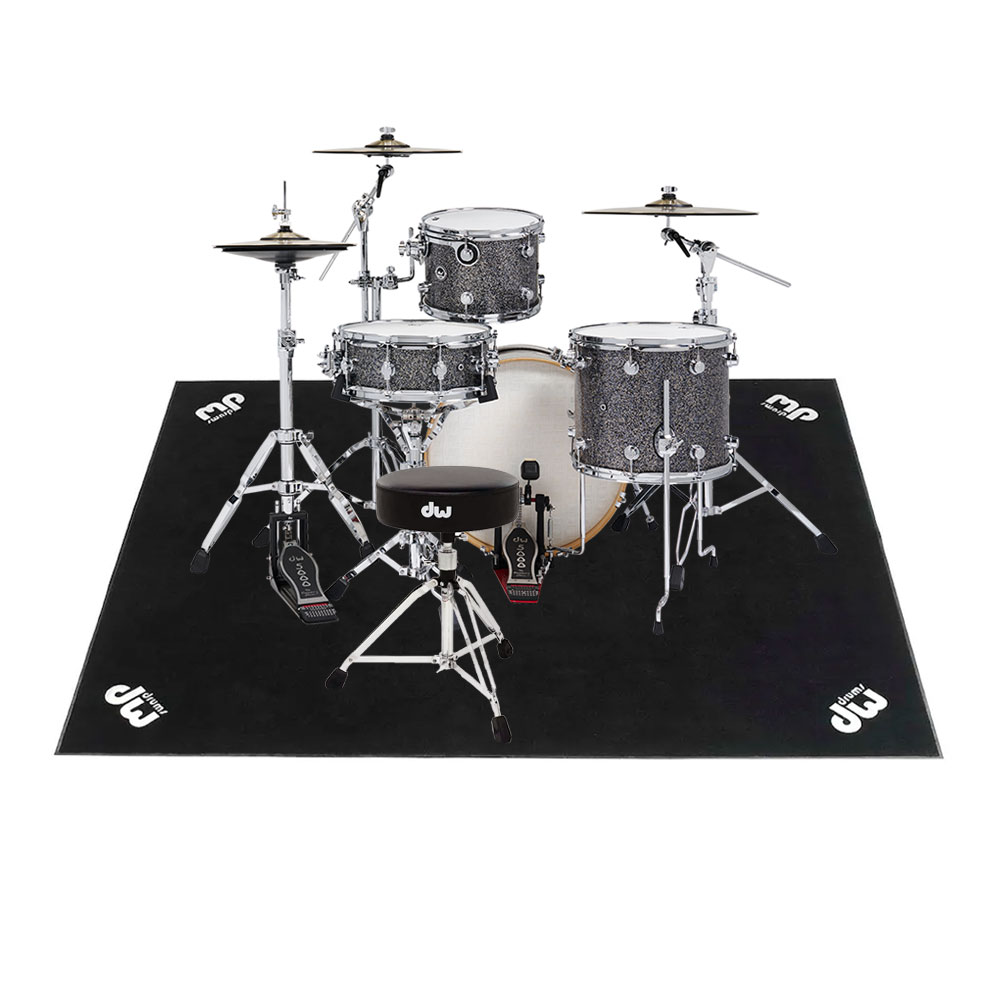 dw DWe 4-Piece Complete Bundle Kit Black Galaxy FinishPly? Plus set