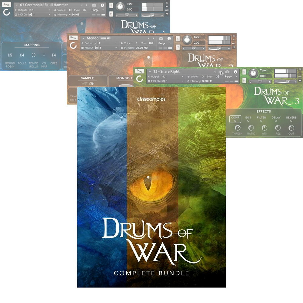 Cinesamples Drums of War Complete Bundle ڥ/᡼Ǽʡ