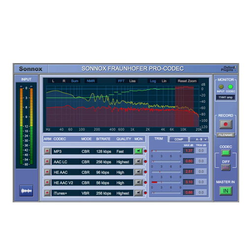 Sonnox Fraunhofer Pro-Codec (Native) 【ダウンロード版/メール納品】 Sonnox Fraunhofer Pro-Codec (Native) 【ダウンロード版/メール納品】