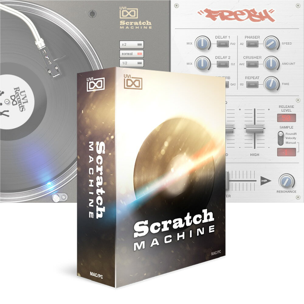 UVI Scratch Machine 【ダウンロード版/メール納品】【SUMMER SALE！40％OFF！～8/...