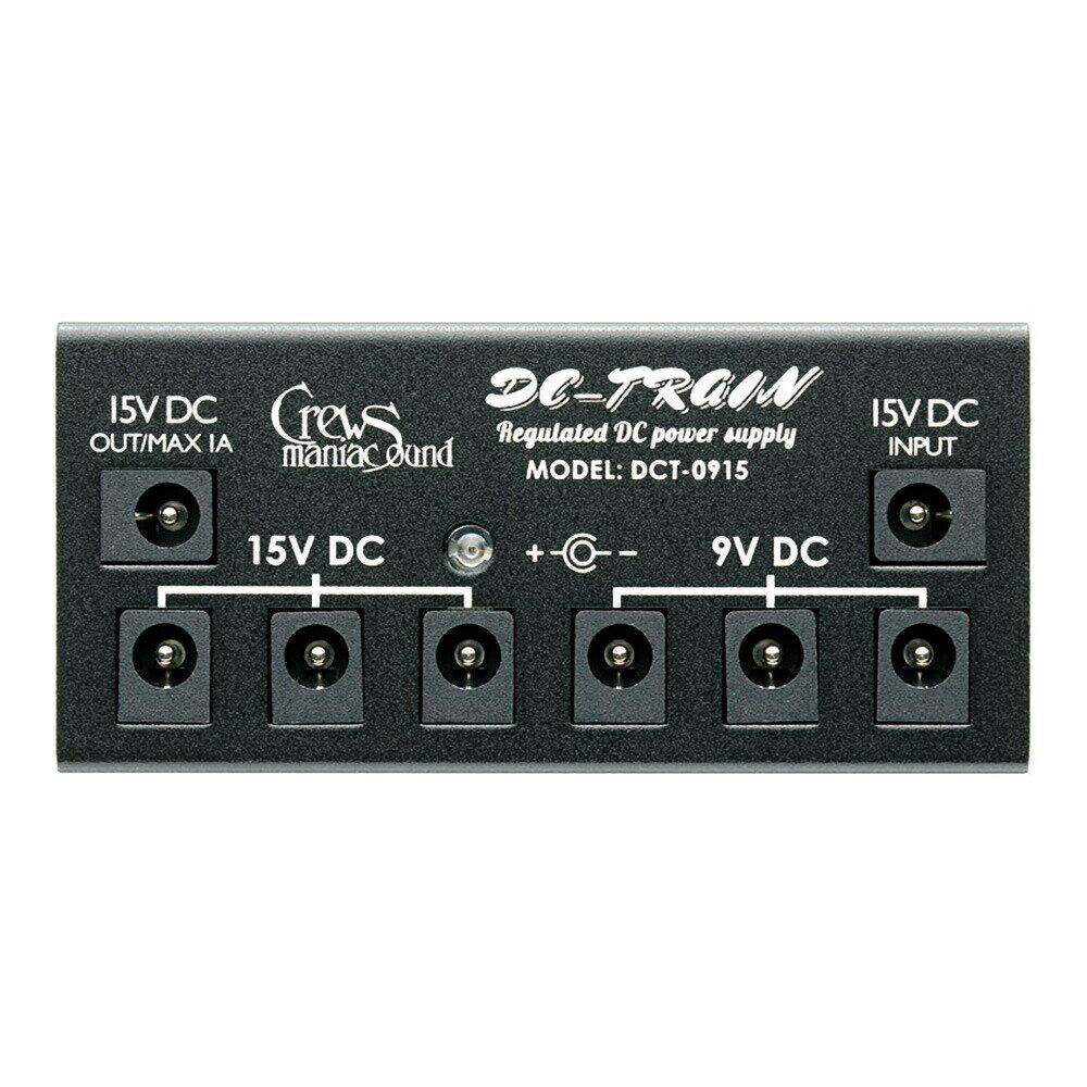 Crews Maniac Sound DC-TRAIN DCT-0915【9Vと15Vアウトを持つパワーサプライ】