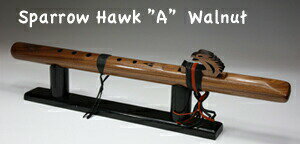 HIGH SPIRITS FLUTES インディアンフルート Sparrow Hawk A Walnut (113-W)