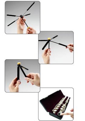 HERCULES DS460B TravLiteフルートスタンド