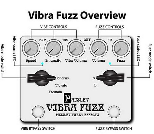 Paisley Tubby Effects Paisley Vibra Fuzz