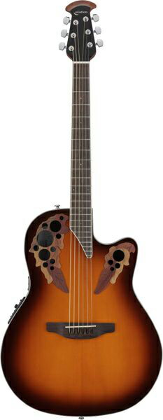 オベーション エレアコ アコースティックギター Ovation Celebrity Elite Super Shallow Body CE48 Sunburst (1)【人気のコストパフォーマンスモデル!】
