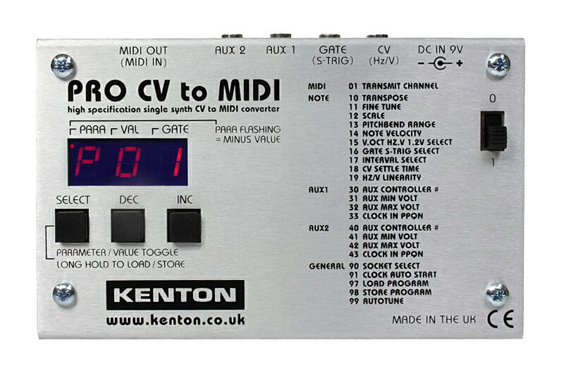 KENTON PRO CV to MIDI