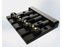 ベース パーツ Hipshot 4 String KickAss™ Bass Bridge Black