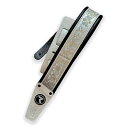 RAVEN STRAPS Voodoo 3" Silver Flower/White