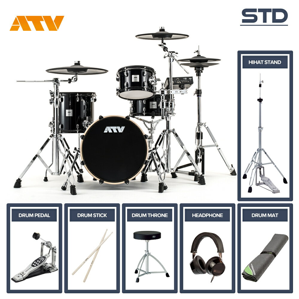 ATV aDrums STANDARD SET ADA-STDSET フルオプションセット (シングルペダル)