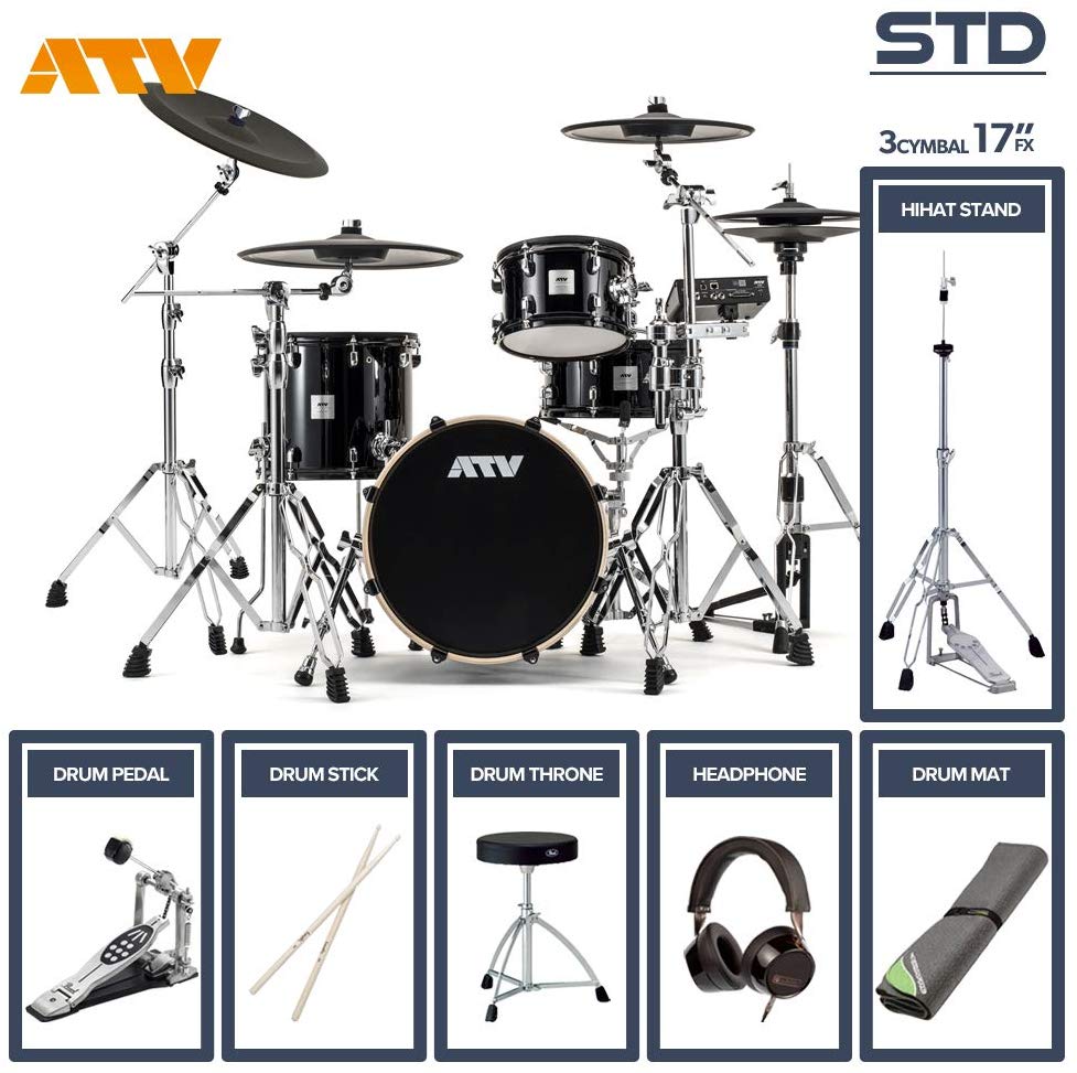 ATV aDrums artist STANDARD SET ADA-STDSET 3Cymbal フルオプションセット (17